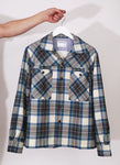 The lined over-shirt - Green check