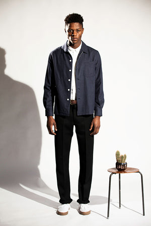 The original over-shirt - Navy marl