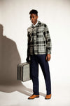 The wool work-jacket - Big Black and White check