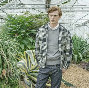 The wool work-jacket - Big Black and White check