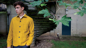 The wool work-jacket - Ochre